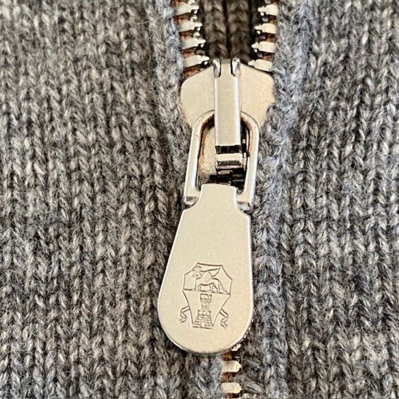BRUNELLO CUCINELLI Gray Cashmere Full Zip Cardigan Sweater Jacket XL - Picture 7 of 16